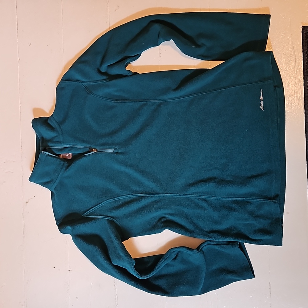 Eddie Bauer Women's Polartec Fleece 1/4 Zip Teal